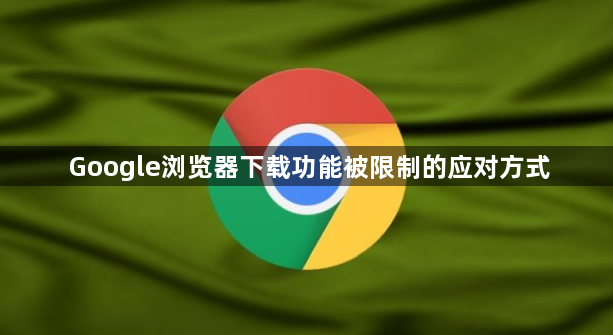 Google浏览器下载功能被限制的应对方式1