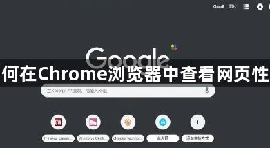 如何在Chrome浏览器中查看网页性能1