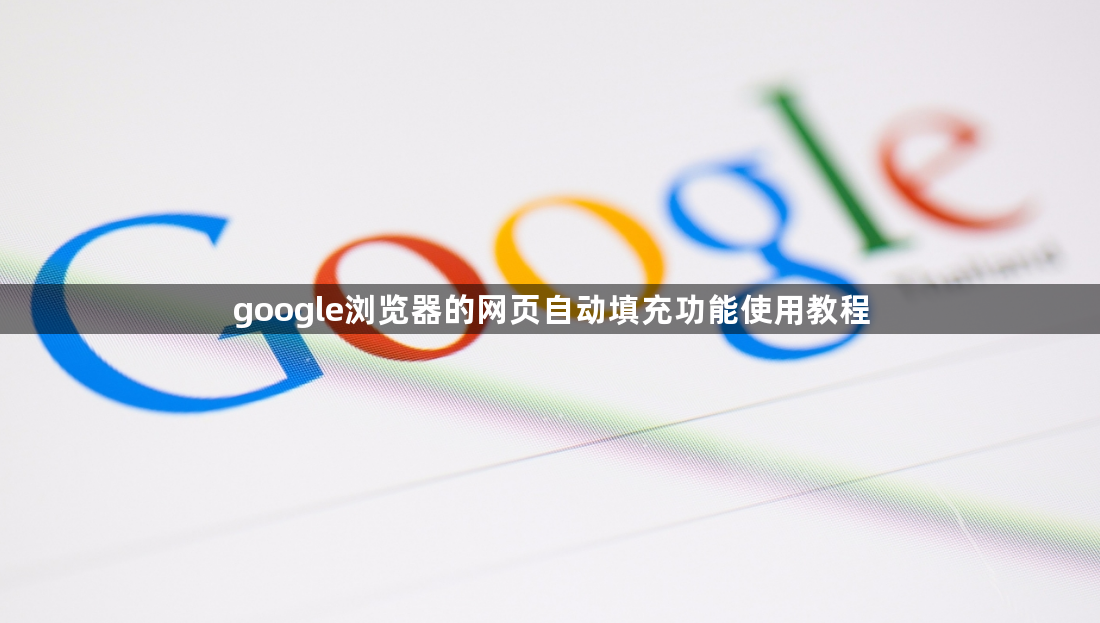 google浏览器的网页自动填充功能使用教程1