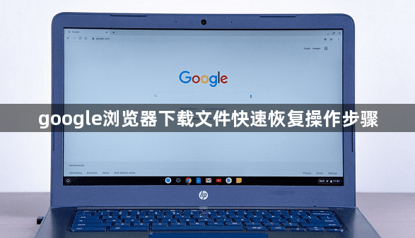 google浏览器下载文件快速恢复操作步骤1