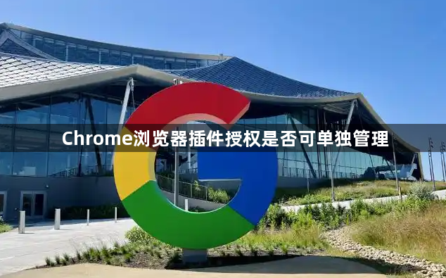 Chrome浏览器插件授权是否可单独管理1