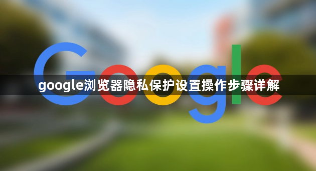 google浏览器隐私保护设置操作步骤详解1
