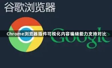 Chrome浏览器插件可视化内容编辑能力支持对比1
