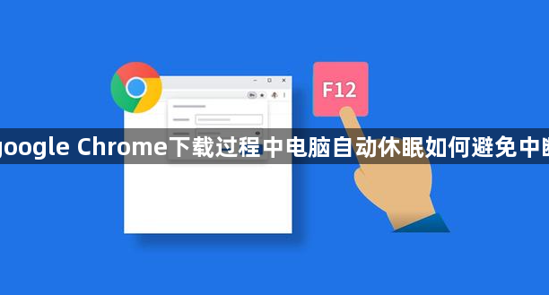 google Chrome下载过程中电脑自动休眠如何避免中断1