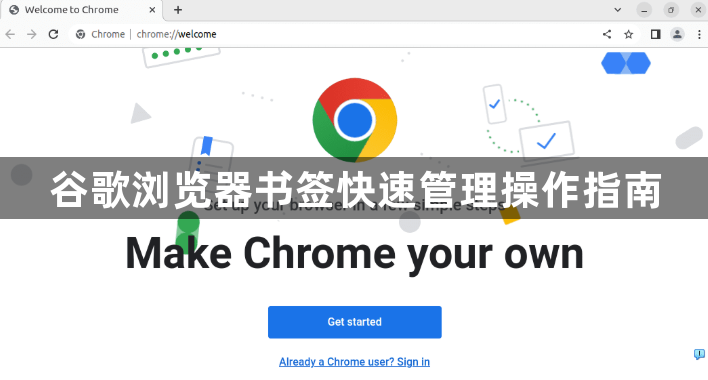 谷歌浏览器书签快速管理操作指南1