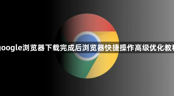 google浏览器下载完成后浏览器快捷操作高级优化教程1