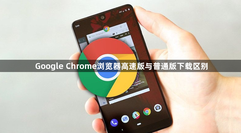 Google Chrome浏览器高速版与普通版下载区别1