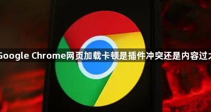 Google Chrome网页加载卡顿是插件冲突还是内容过大1