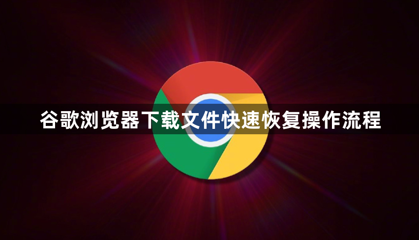 谷歌浏览器下载文件快速恢复操作流程1