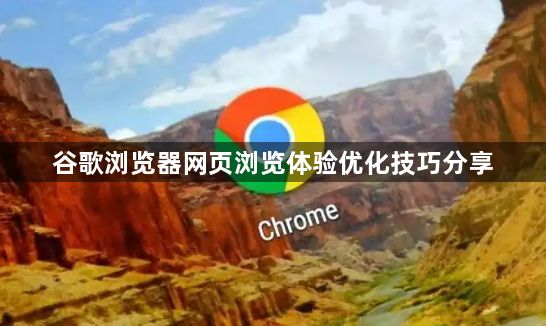 谷歌浏览器网页浏览体验优化技巧分享1