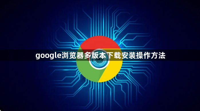 google浏览器多版本下载安装操作方法1