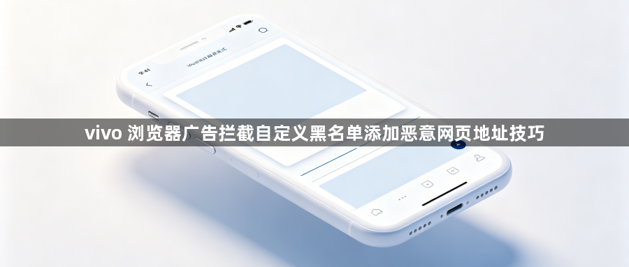 vivo 浏览器广告拦截自定义黑名单添加恶意网页地址技巧1