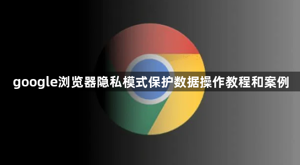 google浏览器隐私模式保护数据操作教程和案例1