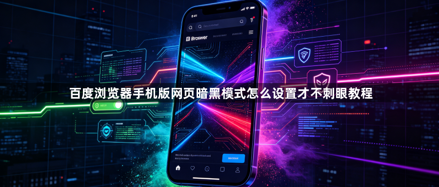 百度浏览器手机版网页暗黑模式怎么设置才不刺眼教程1