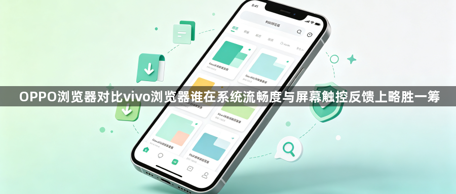 OPPO浏览器对比vivo浏览器谁在系统流畅度与屏幕触控反馈上略胜一筹1
