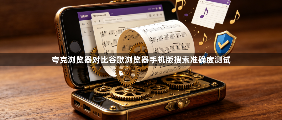 夸克浏览器对比谷歌浏览器手机版搜索准确度测试1