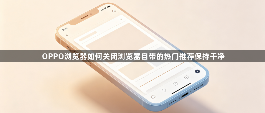 OPPO浏览器如何关闭浏览器自带的热门推荐保持干净1