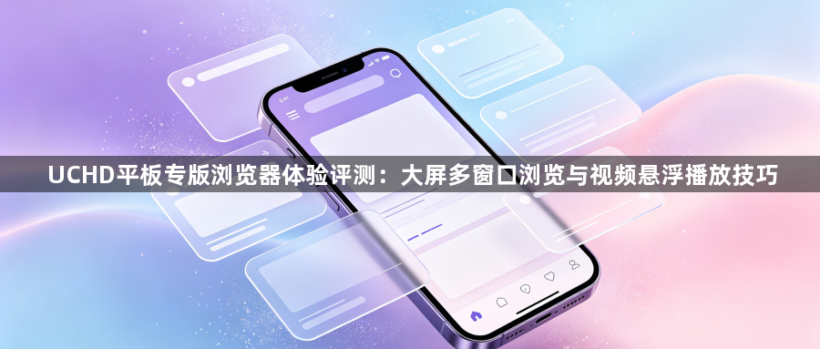 UCHD平板专版浏览器体验评测：大屏多窗口浏览与视频悬浮播放技巧1