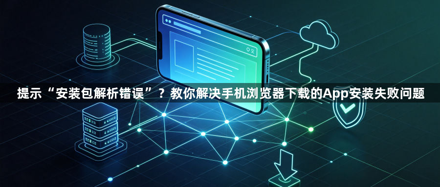 提示“安装包解析错误”？教你解决手机浏览器下载的App安装失败问题1