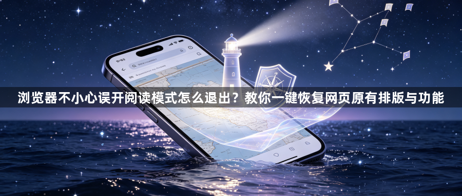 浏览器不小心误开阅读模式怎么退出?教你一键恢复网页原有排版与功能1