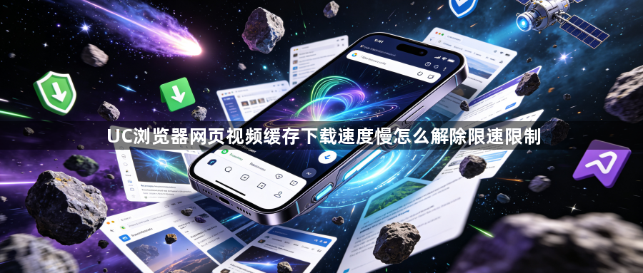 UC浏览器网页视频缓存下载速度慢怎么解除限速限制1