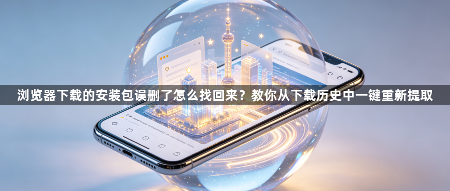 浏览器下载的安装包误删了怎么找回来?教你从下载历史中一键重新提取1