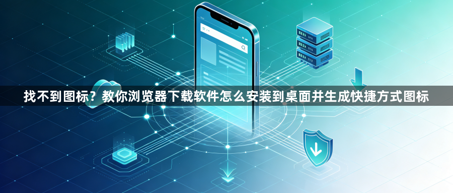 找不到图标?教你浏览器下载软件怎么安装到桌面并生成快捷方式图标1