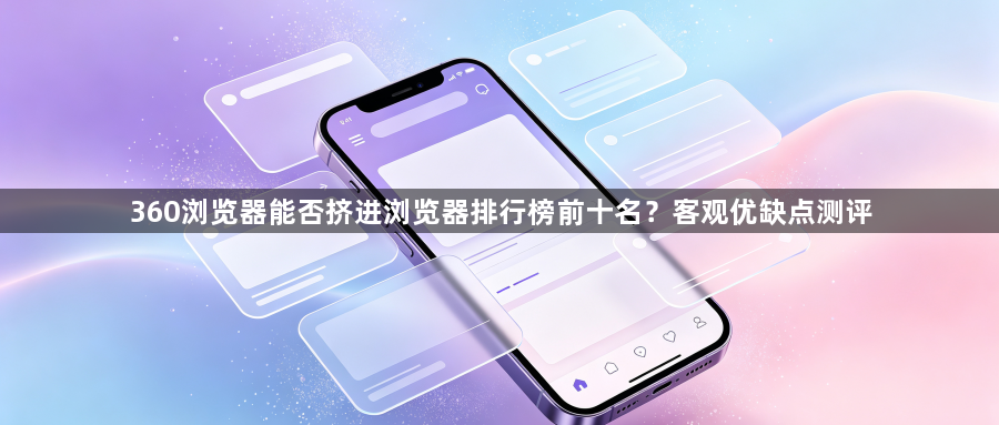 360浏览器能否挤进浏览器排行榜前十名？客观优缺点测评1