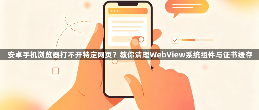 安卓手机浏览器打不开特定网页？教你清理WebView系统组件与证书缓存1
