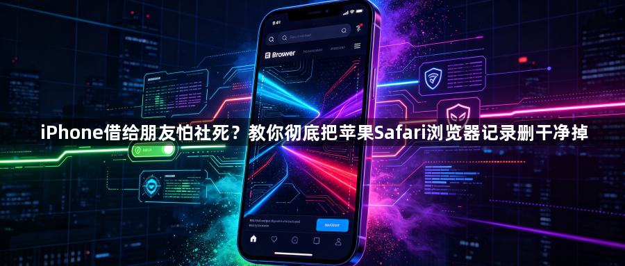 iPhone借给朋友怕社死?教你彻底把苹果Safari浏览器记录删干净掉1