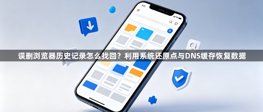 误删浏览器历史记录怎么找回？利用系统还原点与DNS缓存恢复数据1