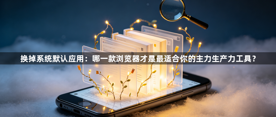 换掉系统默认应用:哪一款浏览器才是最适合你的主力生产力工具?1