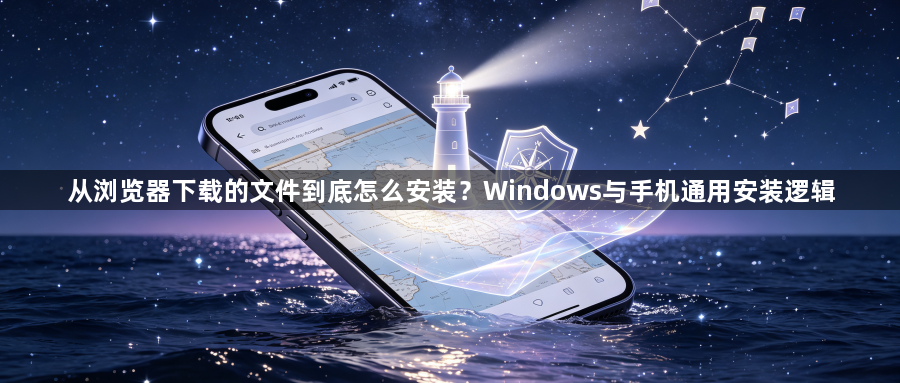 从浏览器下载的文件到底怎么安装？Windows与手机通用安装逻辑1