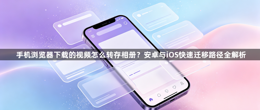 手机浏览器下载的视频怎么转存相册？安卓与iOS快速迁移路径全解析1