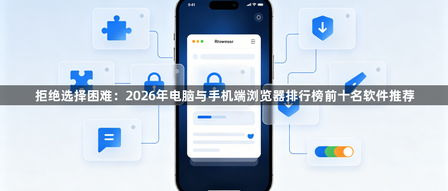 拒绝选择困难:2026年电脑与手机端浏览器排行榜前十名软件推荐1