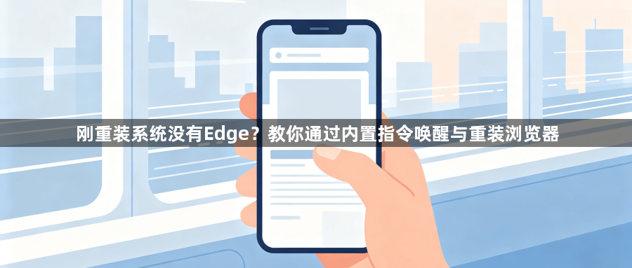 刚重装系统没有Edge？教你通过内置指令唤醒与重装浏览器1