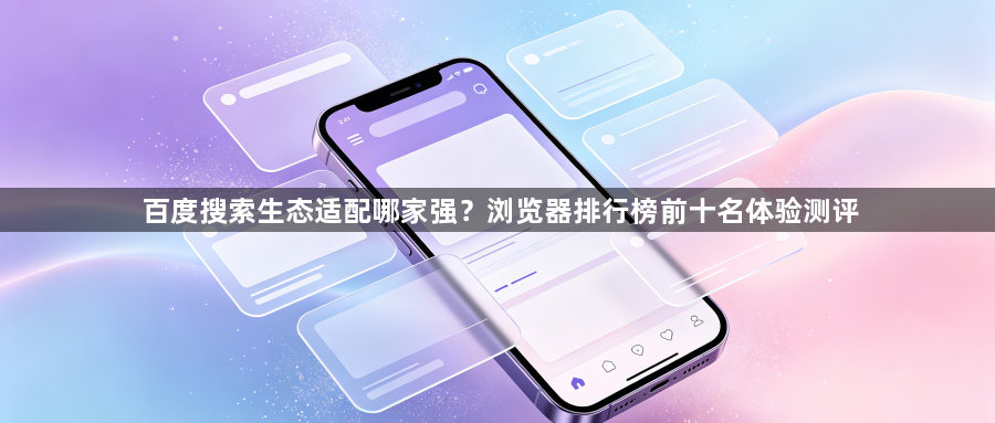 百度搜索生态适配哪家强？浏览器排行榜前十名体验测评1