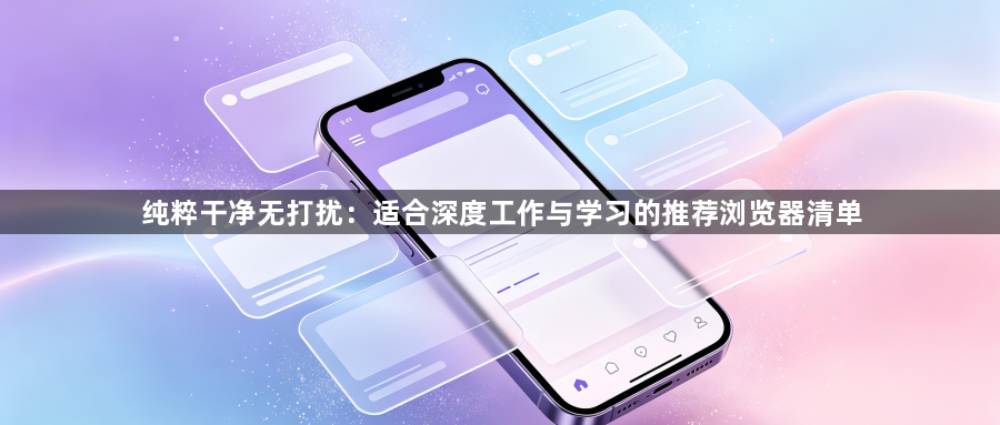 纯粹干净无打扰：适合深度工作与学习的推荐浏览器清单1