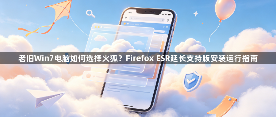 老旧Win7电脑如何选择火狐?Firefox ESR延长支持版安装运行指南1